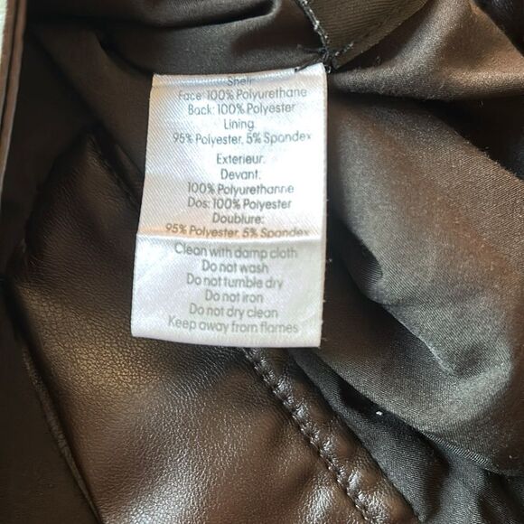 Milly Hellena Faux Leather Pants Size 24 - Picture 9 of 10